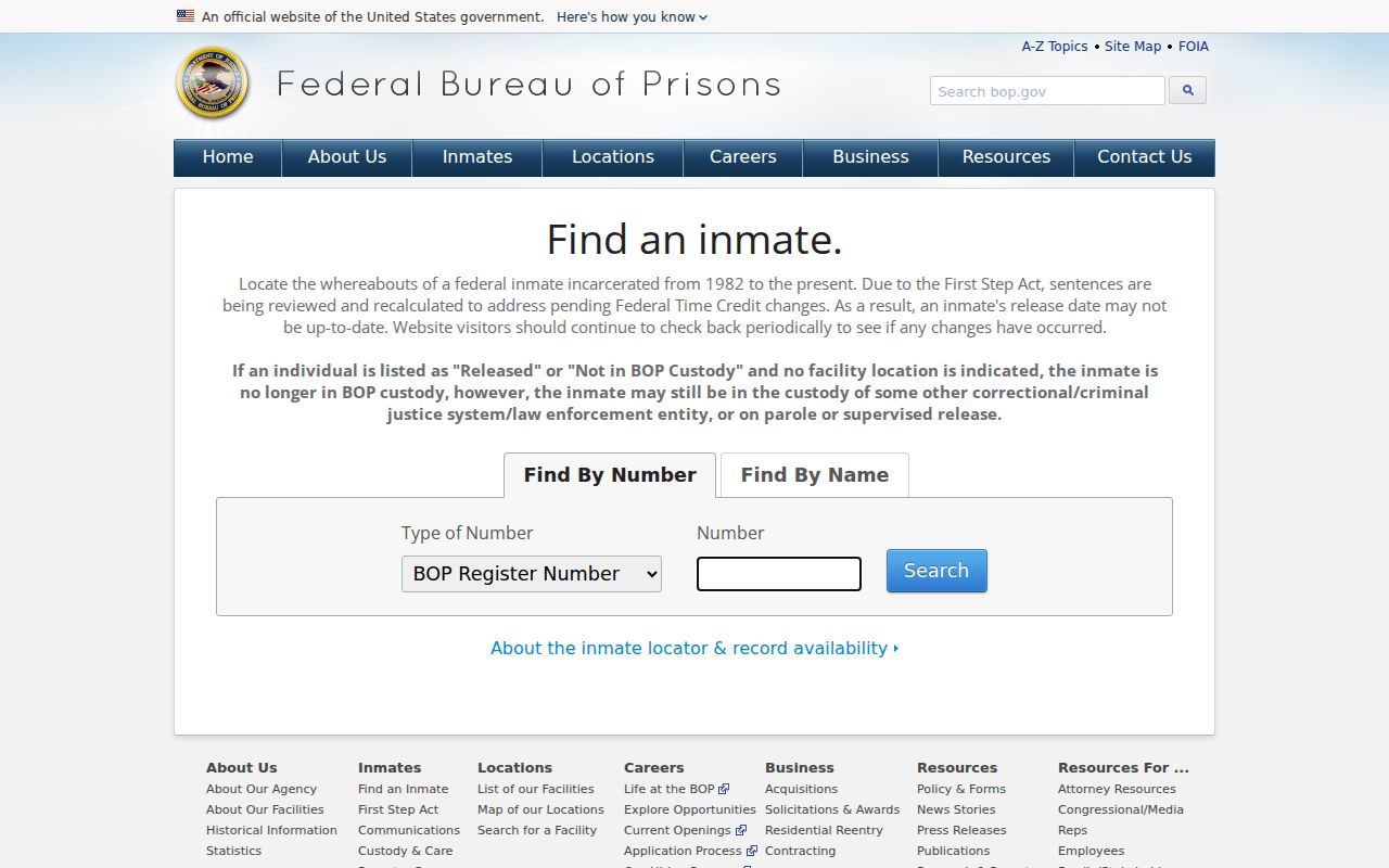 Union County federal arrest custody locator