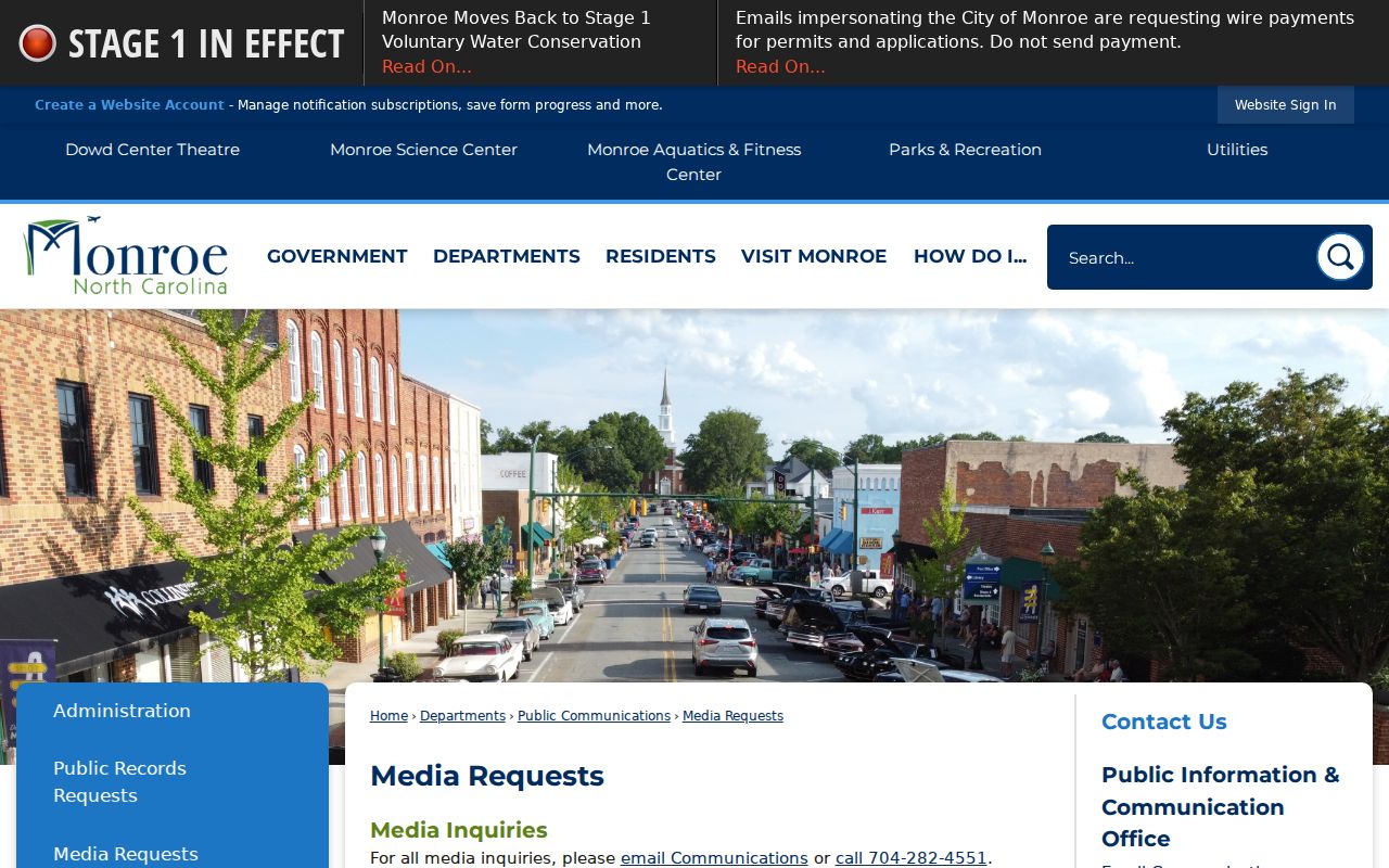 Monroe, Union County criminal records NextRequest public records route